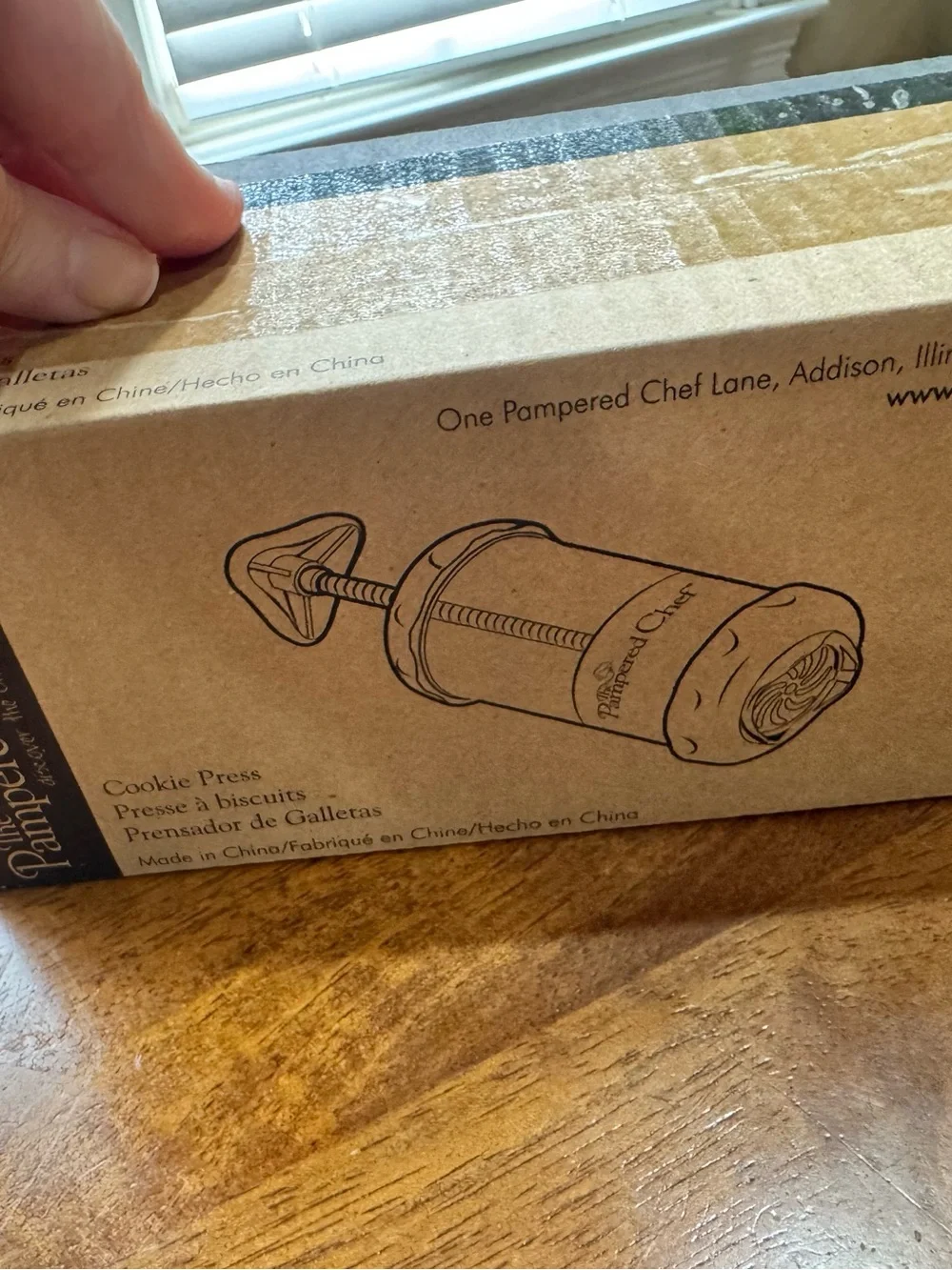 Pampered Chef Cookie Press New Open Box
